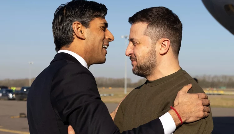 Zelensky visits Britain for talks with Sunak and King Charles III