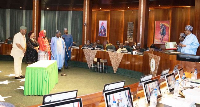 Buhari swears in Board members of ICPC