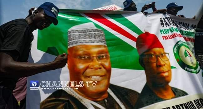 2023 Election: Atiku, Ayu, others lead protest to INEC hqtr in Abuja