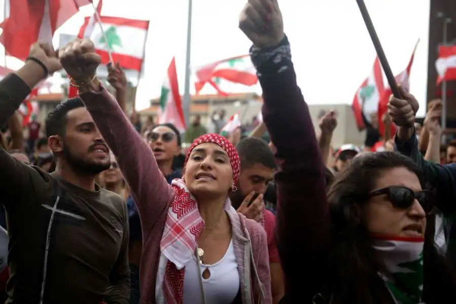 Protests break out in Lebanon over local currency’s collapse
