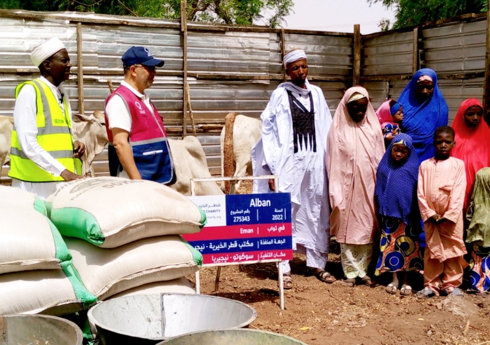 Qatar charity donates 40 cows to 8 needy families in Sokoto