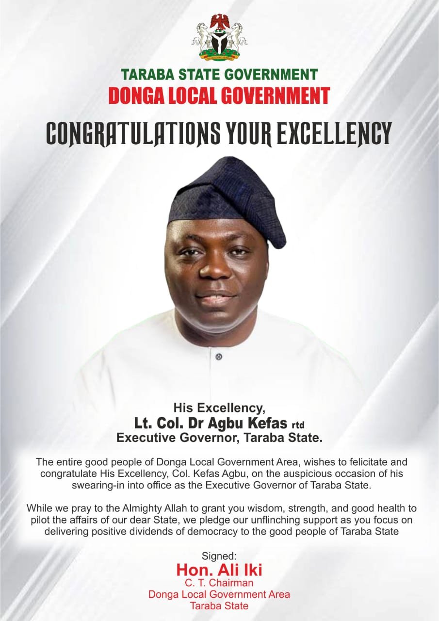 Inauguration and Swearing-in of Lt. Col. Kefas Agbu as Taraba State Governor