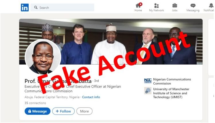 NCC Disowns Fake LinkedIn Account of Prof. Danbatta