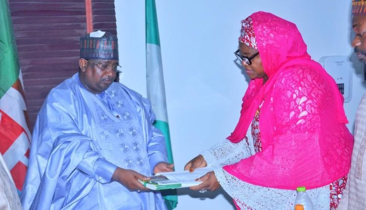 RMAFC presents report on the reviewed remuneration packages for political, public and judicial officers to Gov. Idris