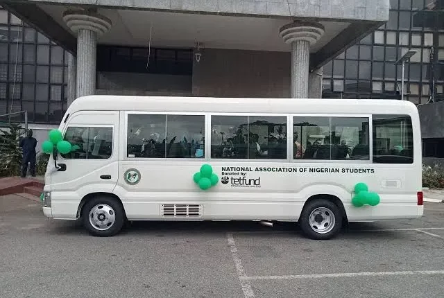 TETfunf: Present 30-Seater Coaster Bus to NANS,engages them in project monitoring on campuses