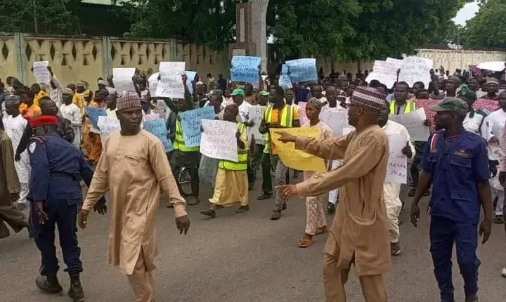 CSOs protest in Kano, deliver letter to Gov. Yusuf