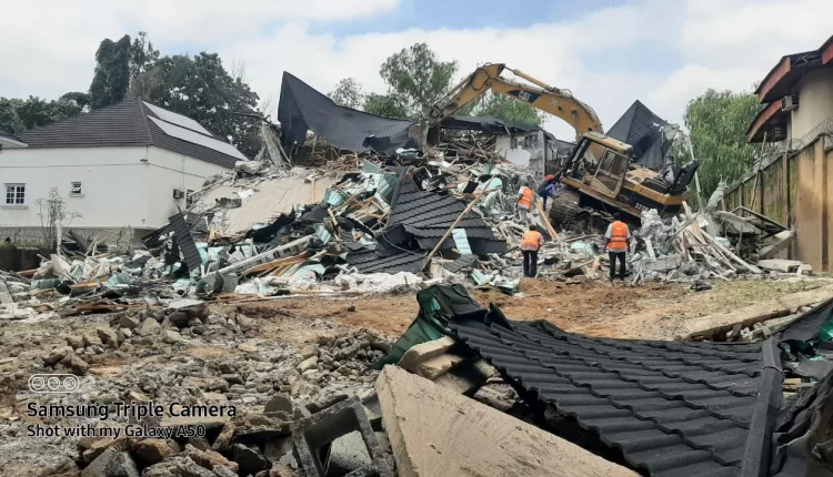 FCTA demolishes multimillion naira duplex for violating regulations   