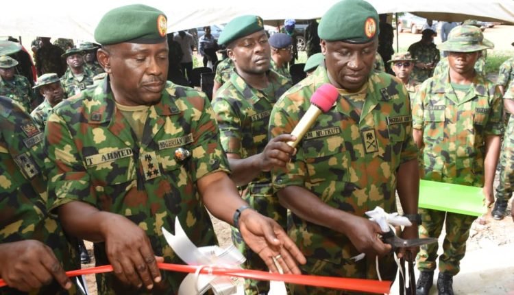 GOC  inaugurates 12 residential blocks for Soldiers in Giginya Barracks, 