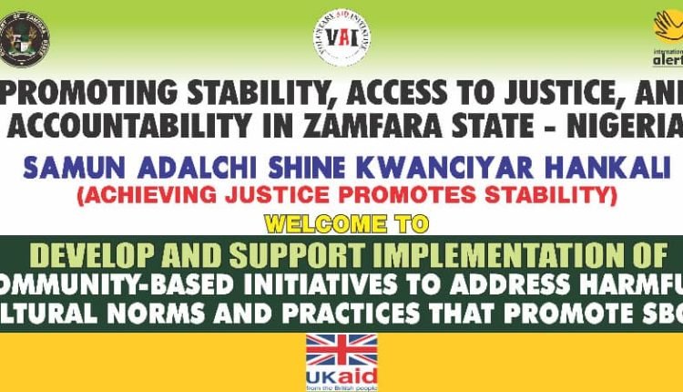 NGO CHARGES ZAMFARA COMMUNITIES AGAINST HARMFUL CULTURAL NORMS PRACTICES IN FIGHT AGAINST SGBV 