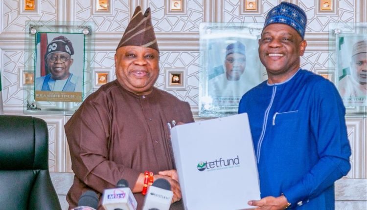 Gov. Adeleke seek for TETFund's support on Infrastructural development of tertiary institutions in the state