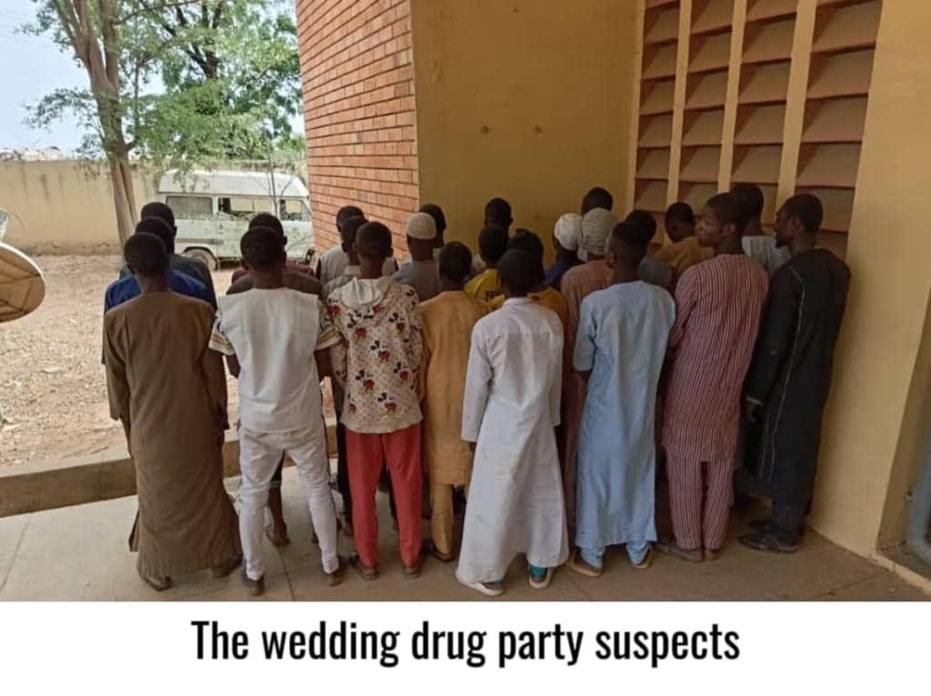 NDLEA bursts drug abuse competition at wedding party arrests groom, 25 others