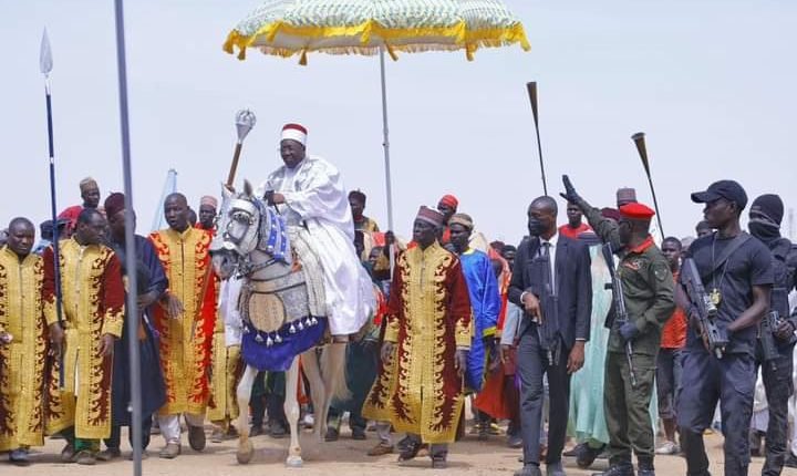 Governors of Borno, Babagana Umara Zulum, and Yobe, Mai Mala Buni, on Sunday, attended a grand durbar procession commemorating a