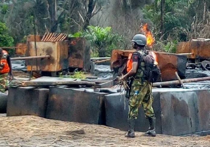 JTF Discovers 14 Illegal Refining Sites In Rivers