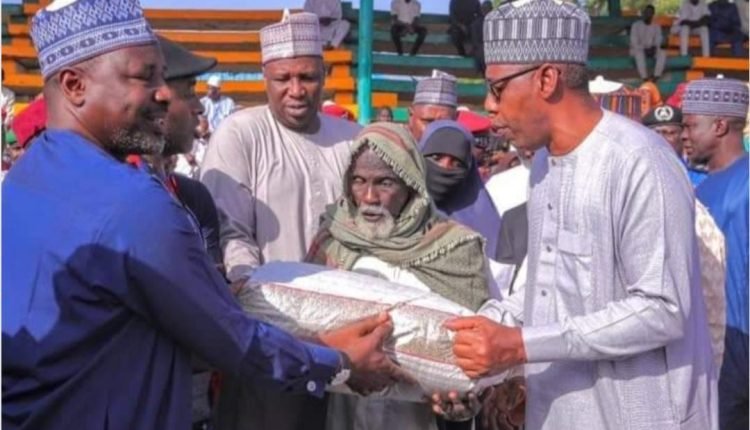 Hardship: Zulum distributes food items to 100,000 families
