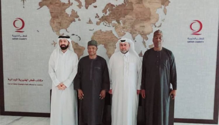 Zulum visits Qatar Charity Headquarters in Doha.