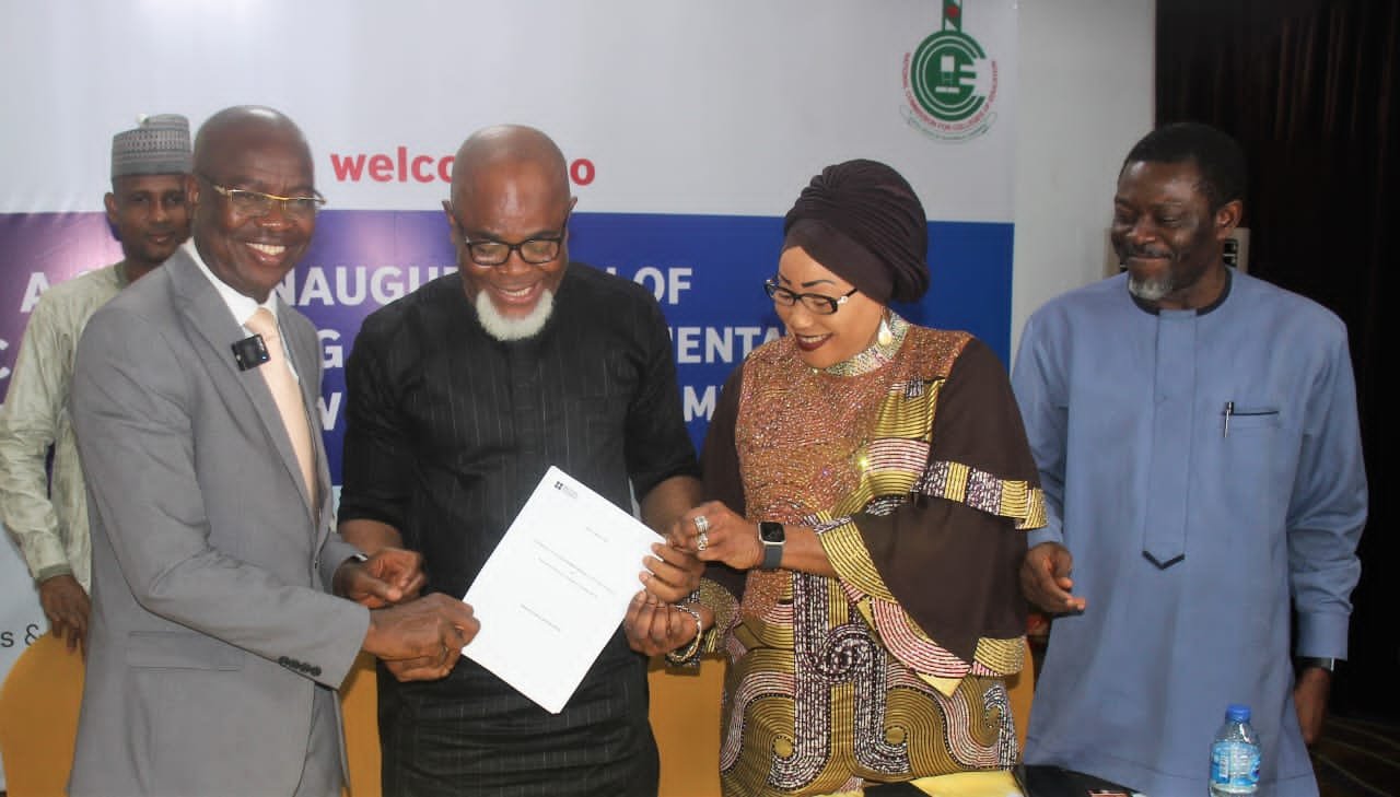 PHOTO NEWS: The Executive Secretary of NCCE and the Director British Council Signing the MoU