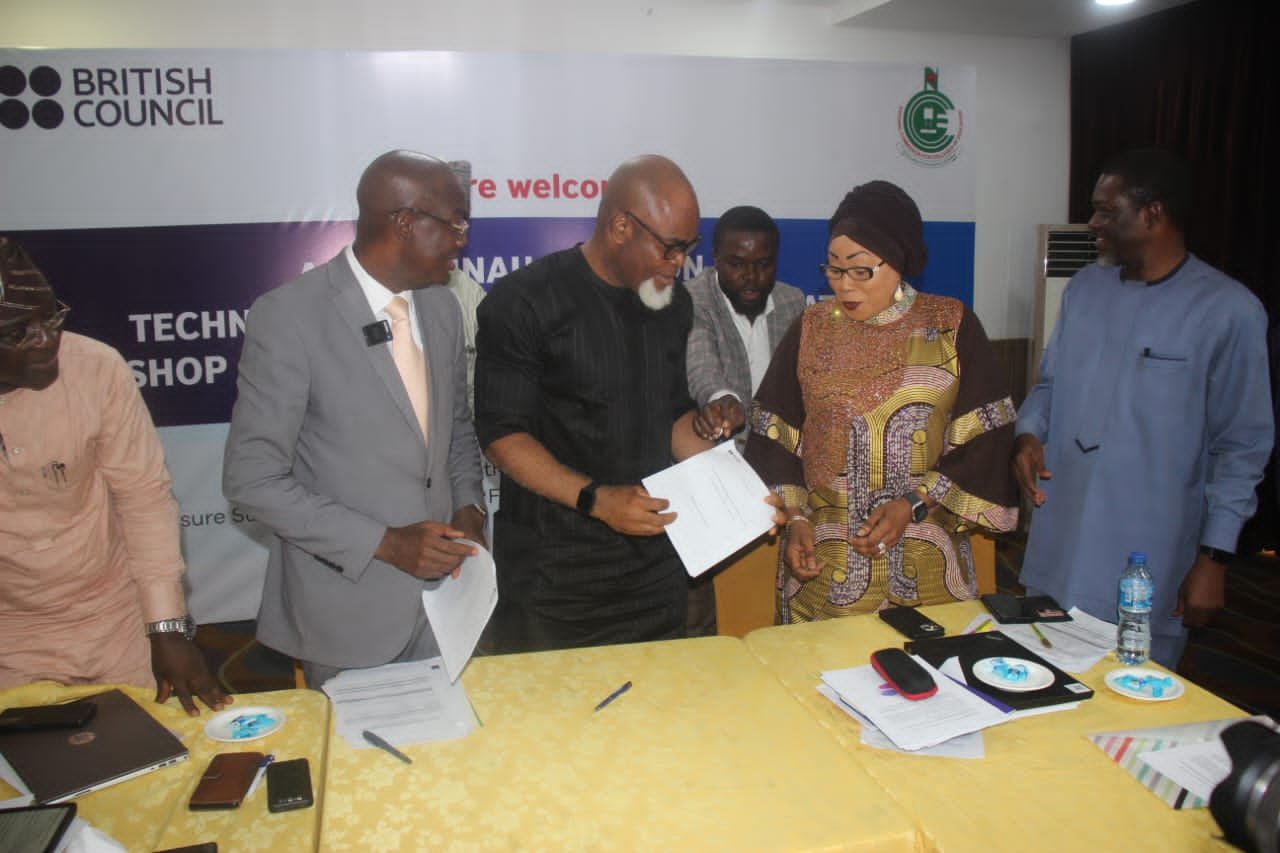 PHOTO NEWS: The Executive Secretary of NCCE and the Director British Council Signing the MoU