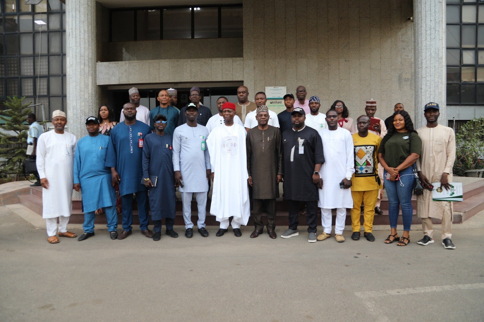 Dist. Sen. Ned Nwoko was at Tetfund yesterday on Strategic Consultations. So also the leadership of Nigerian Students (NANS)  who came on a thank you visit.