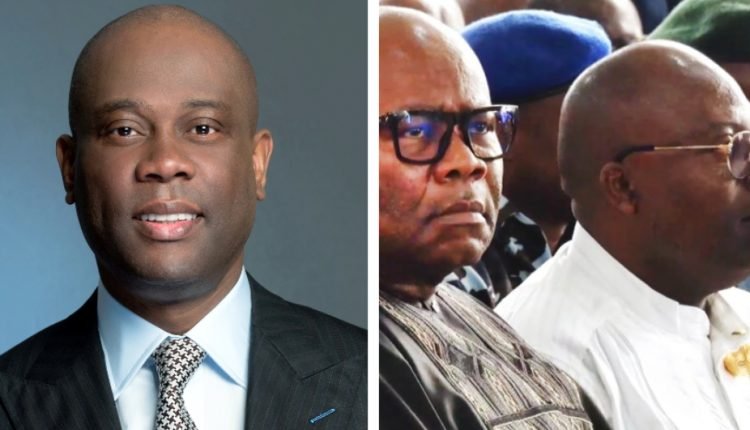 Akpabio, Fubara exchange heated words at Wigwe's funeral