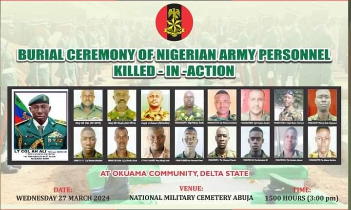 Nigerian Army to Commemorate Fallen Soldiers in a Reverent Ceremony at the National Military Cemetery in Abuja