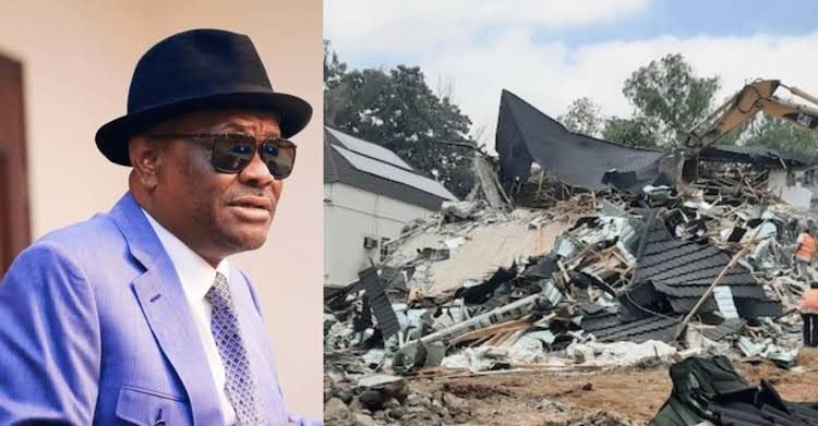 Wike demolishes multi-billion naira estate in Abuja