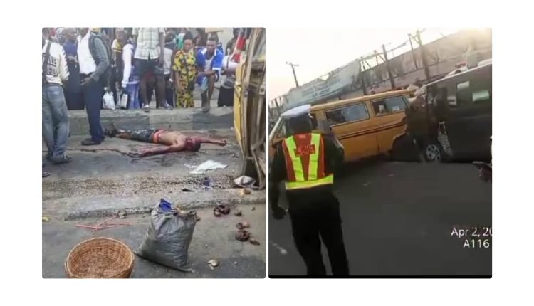 Commercial bus kills pedestrian in Lagos
