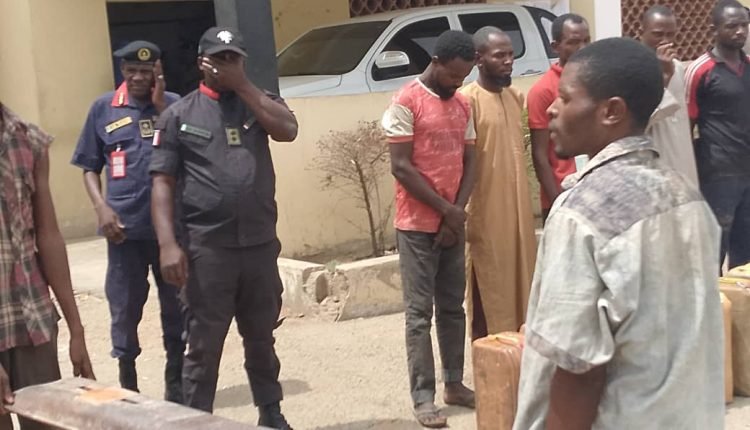 NSCDC arrests 8 suspects for allegedly vandalising railway slippers, petroleum pipeline in Bauchi