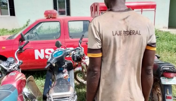 NSCDC nabs serial motorcycle snatcher in Osun