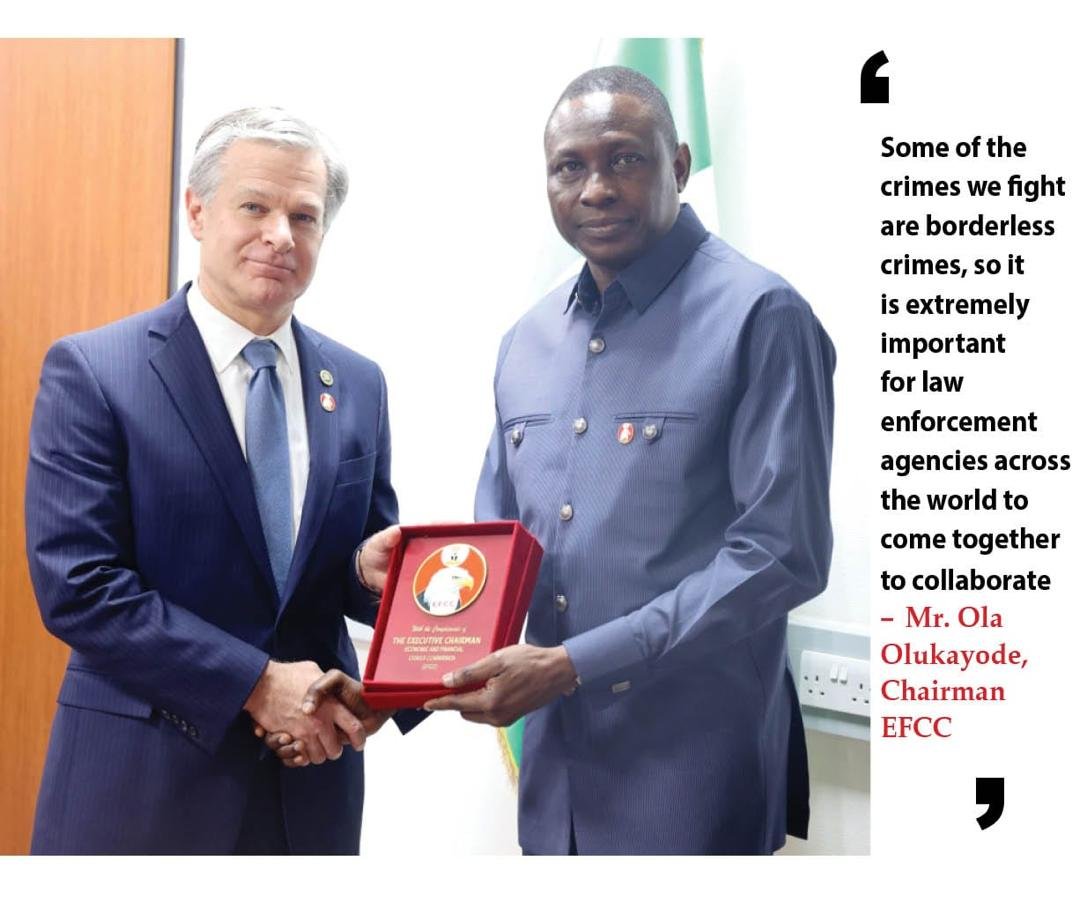 EFCC, FBI strengthen partnership on fight against crimes
