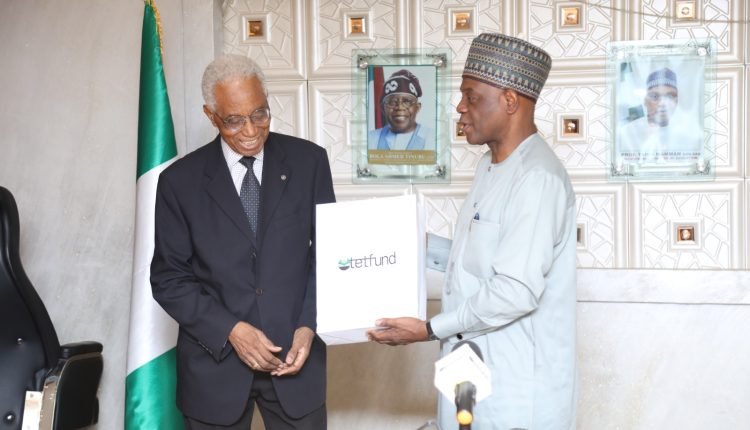 PHOTO NEWS: The Chairman Board of Trustees, President and other Fellows of the Nigerian Academy of Medicine paid an appreciation visit to Tetfund