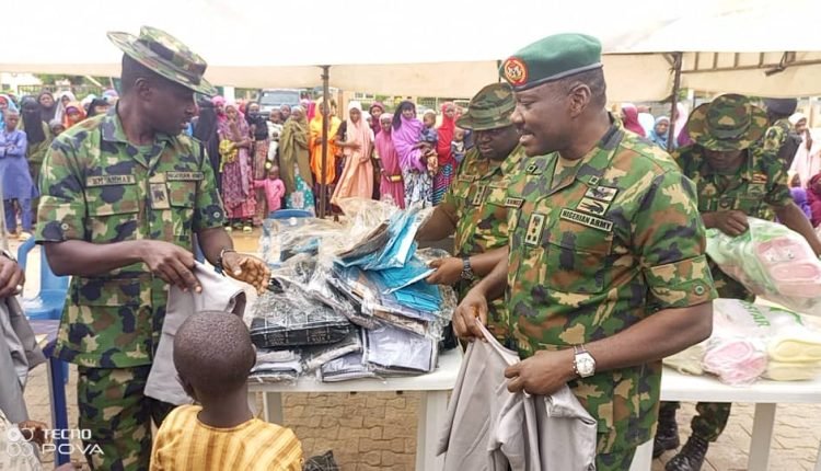ARMY DONATES CLOTHES TO 400 VULNERABLE CHILDREN IN ZAMFARA