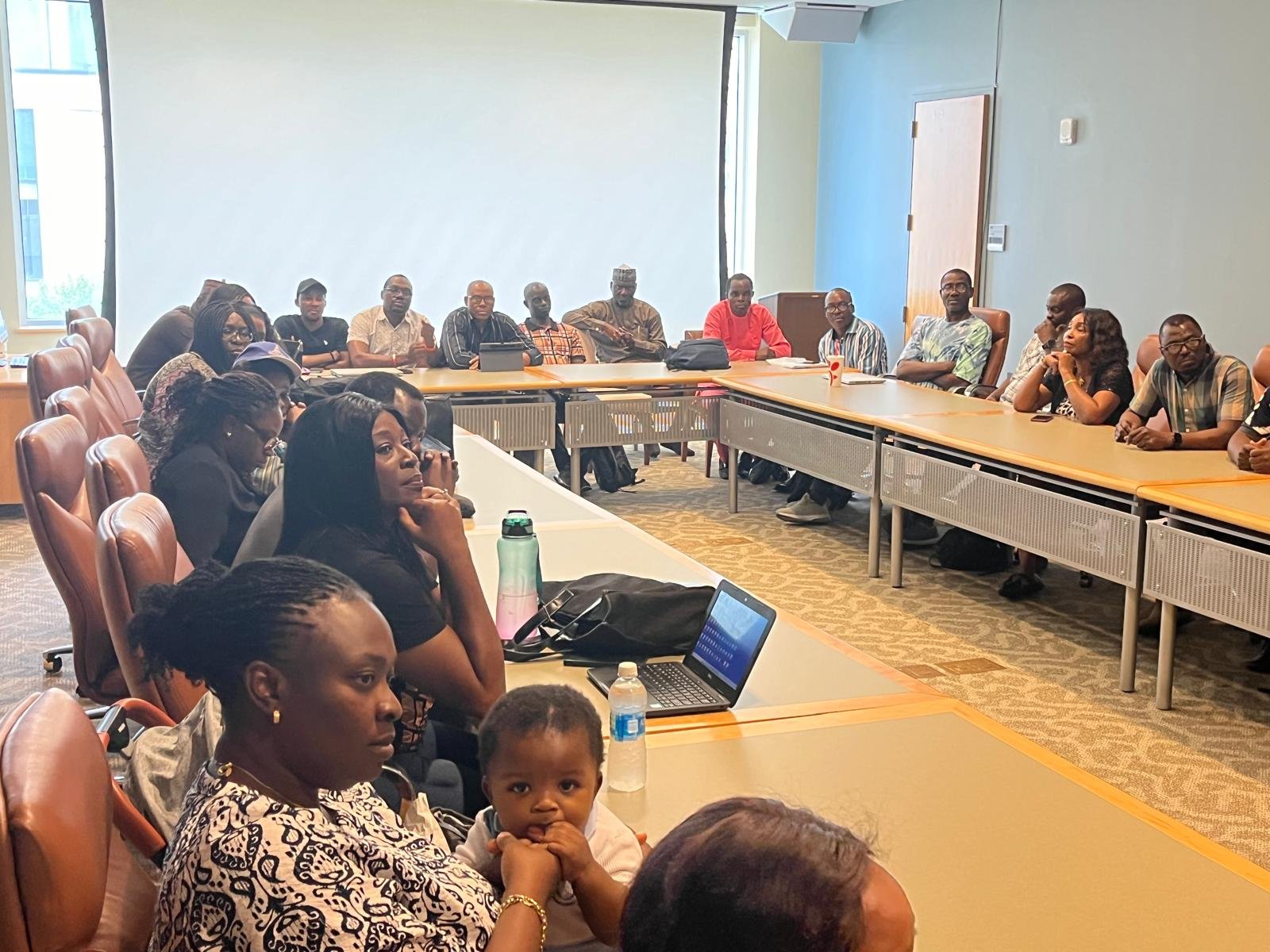 PHOTO NEWS: ES Tetfund, Arc Sonny Echono paid a courtesy visit to President David Wilson after a productive meeting with Tetfund scholars at Morgan State University