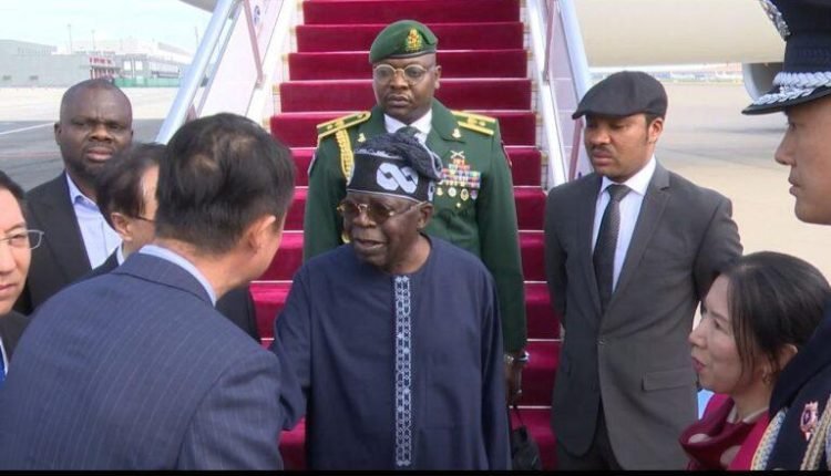 Tinubu arrives China on state visit