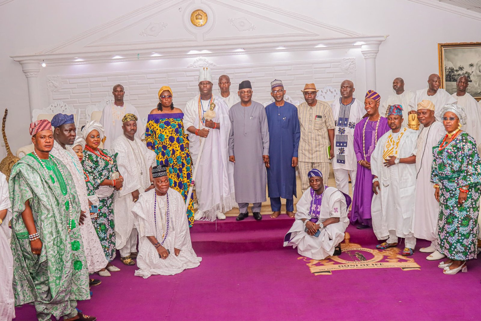 PHOTO NEWS: Courtesy visit to His Imperial Majesty, the Ooni of Ife