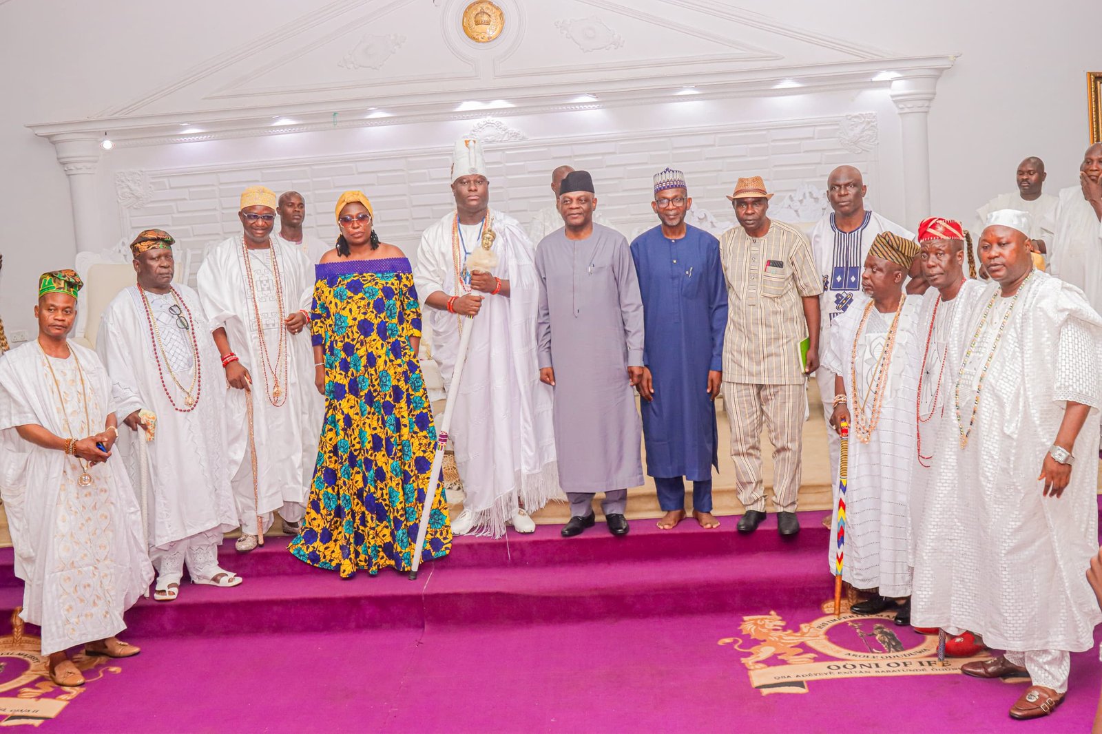 PHOTO NEWS: Courtesy visit to His Imperial Majesty, the Ooni of Ife