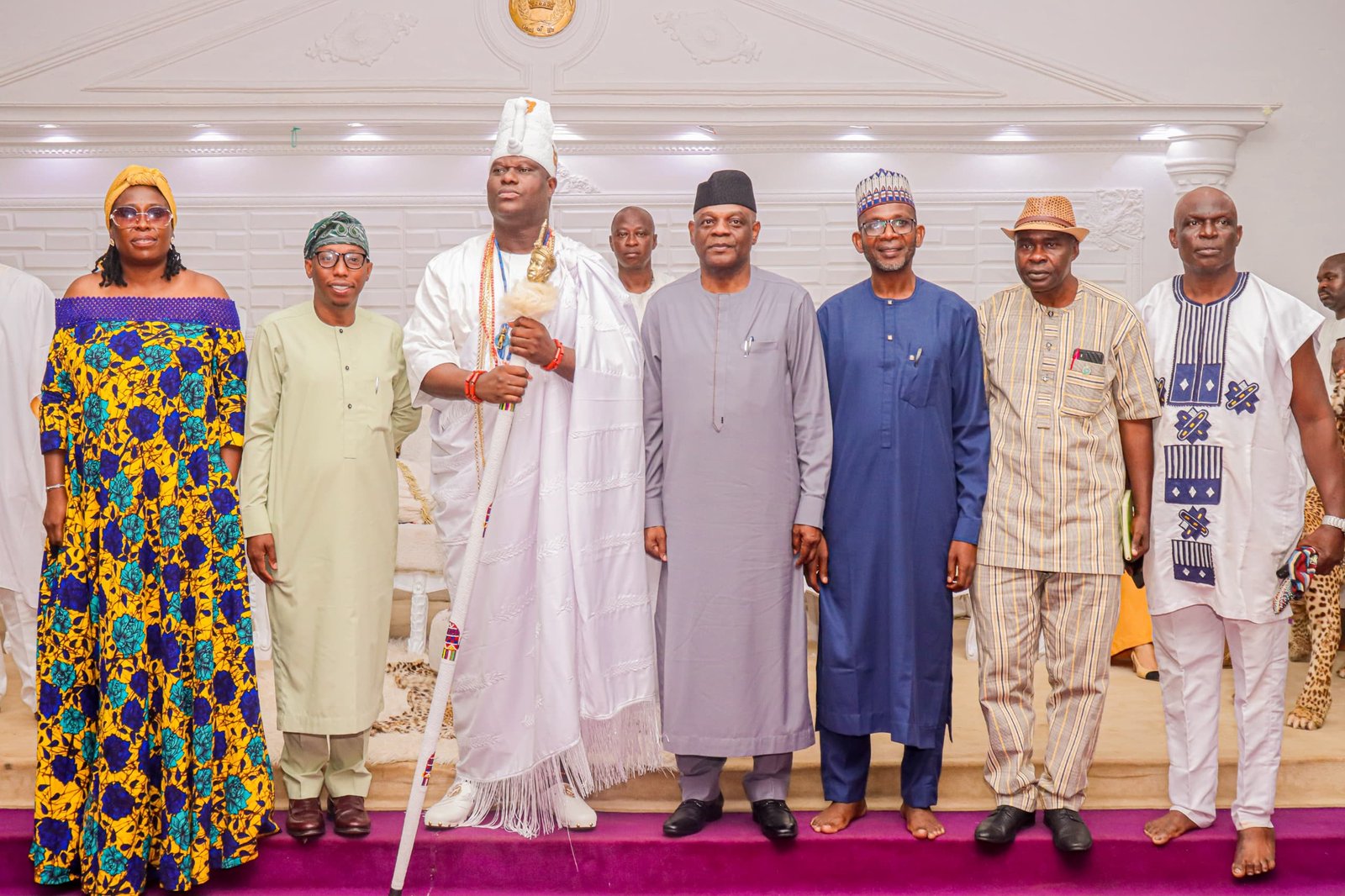 PHOTO NEWS: Courtesy visit to His Imperial Majesty, the Ooni of Ife