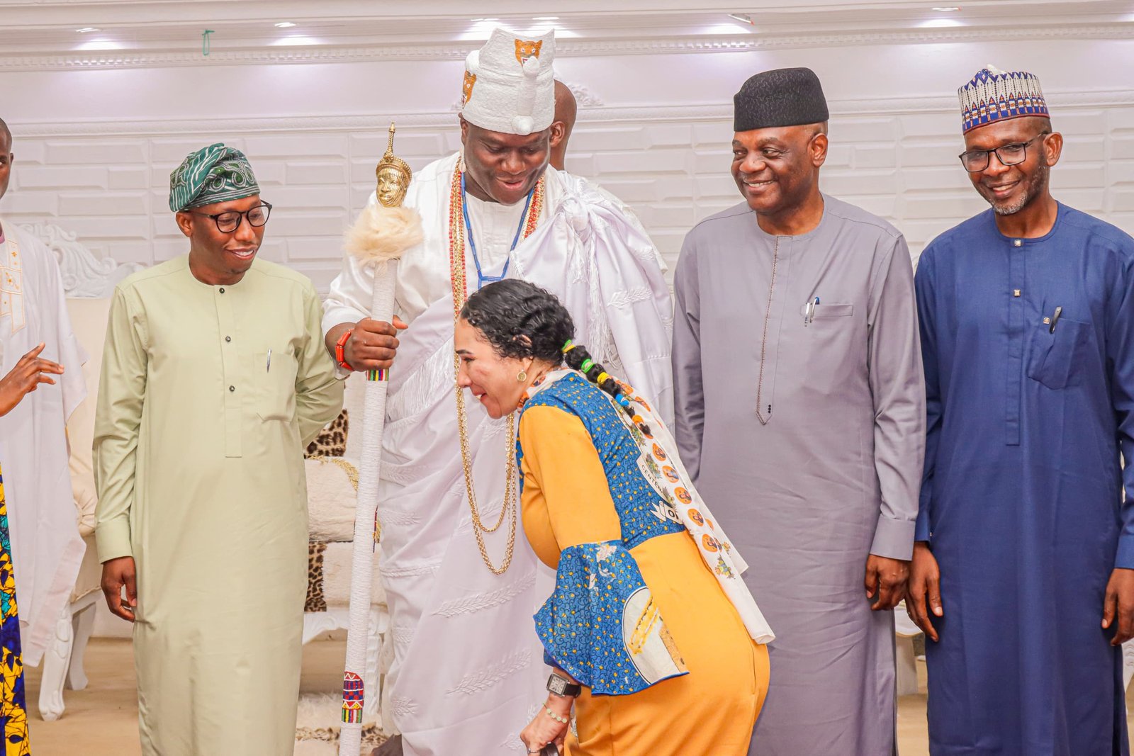 PHOTO NEWS: Courtesy visit to His Imperial Majesty, the Ooni of Ife