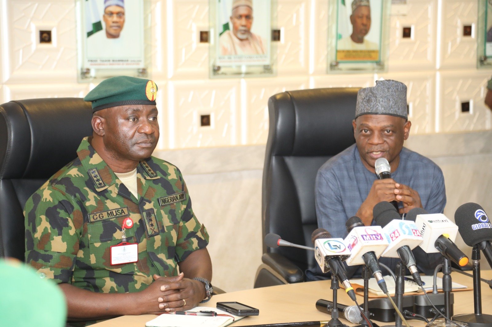PHOTO NEWS: The Chief of Defence Staff, was at Tetfund today for strategic engagement.