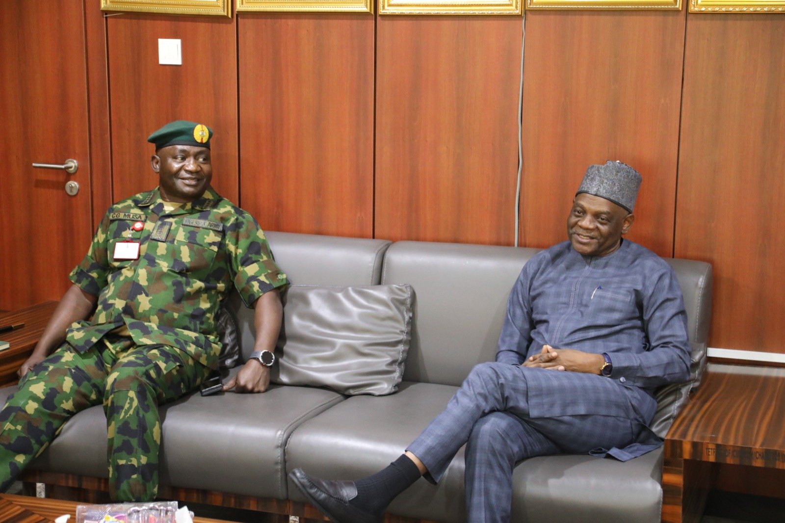 PHOTO NEWS: The Chief of Defence Staff, was at Tetfund today for strategic engagement.