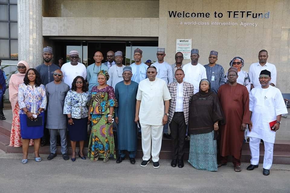 PHOTO NEWS: Governor Otu of Cross River State, was at Tetfund on Wednesday, for strategic engagement