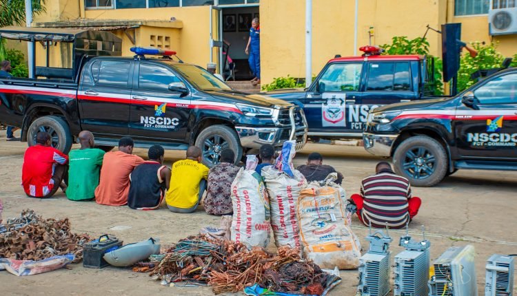 FCT NSCDC intercepts truck conveying vandalised national assets