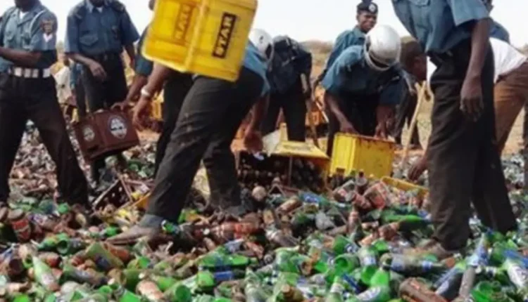 Hisbah Destroys 170 Bottles Of Alcohol In Yobe