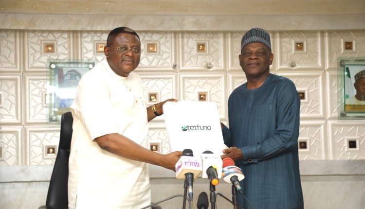 PHOTO NEWS: Governor Otu of Cross River State, was at Tetfund on Wednesday, for strategic engagement