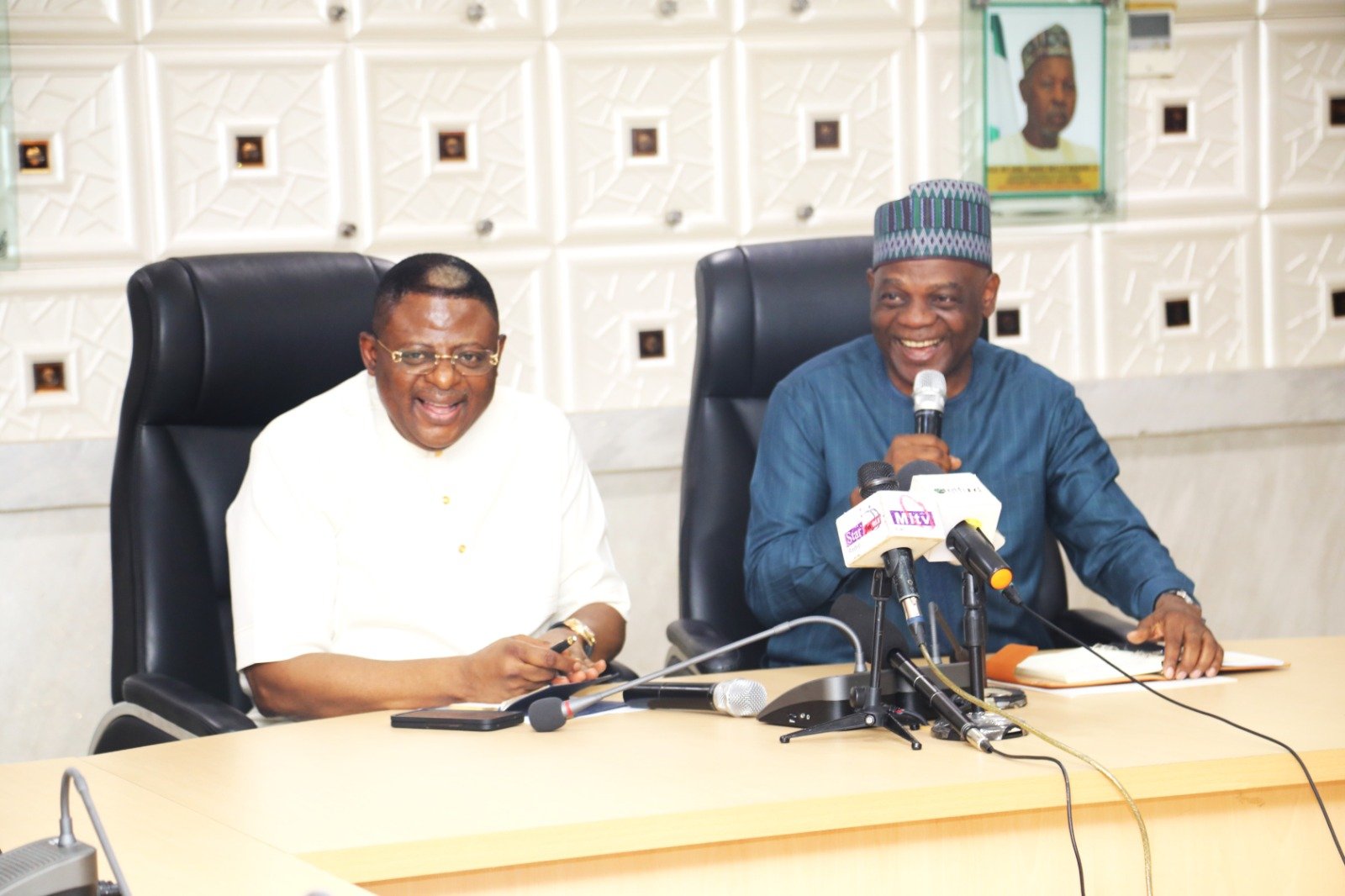 PHOTO NEWS: Governor Otu of Cross River State, was at Tetfund on Wednesday, for strategic engagement