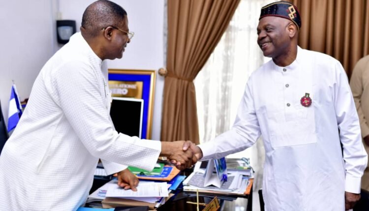 PHOTO NEWS: TETFund Boss Paid a Courtesy visit to the Governor of Cross River, Sen. Bassey Otu at Govt. House, Calabar.
