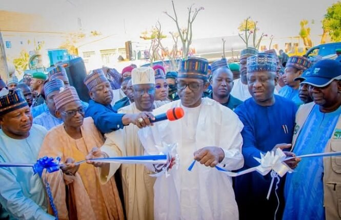 Gov. Buni inaugurates 243 million litres’ water treatment plant