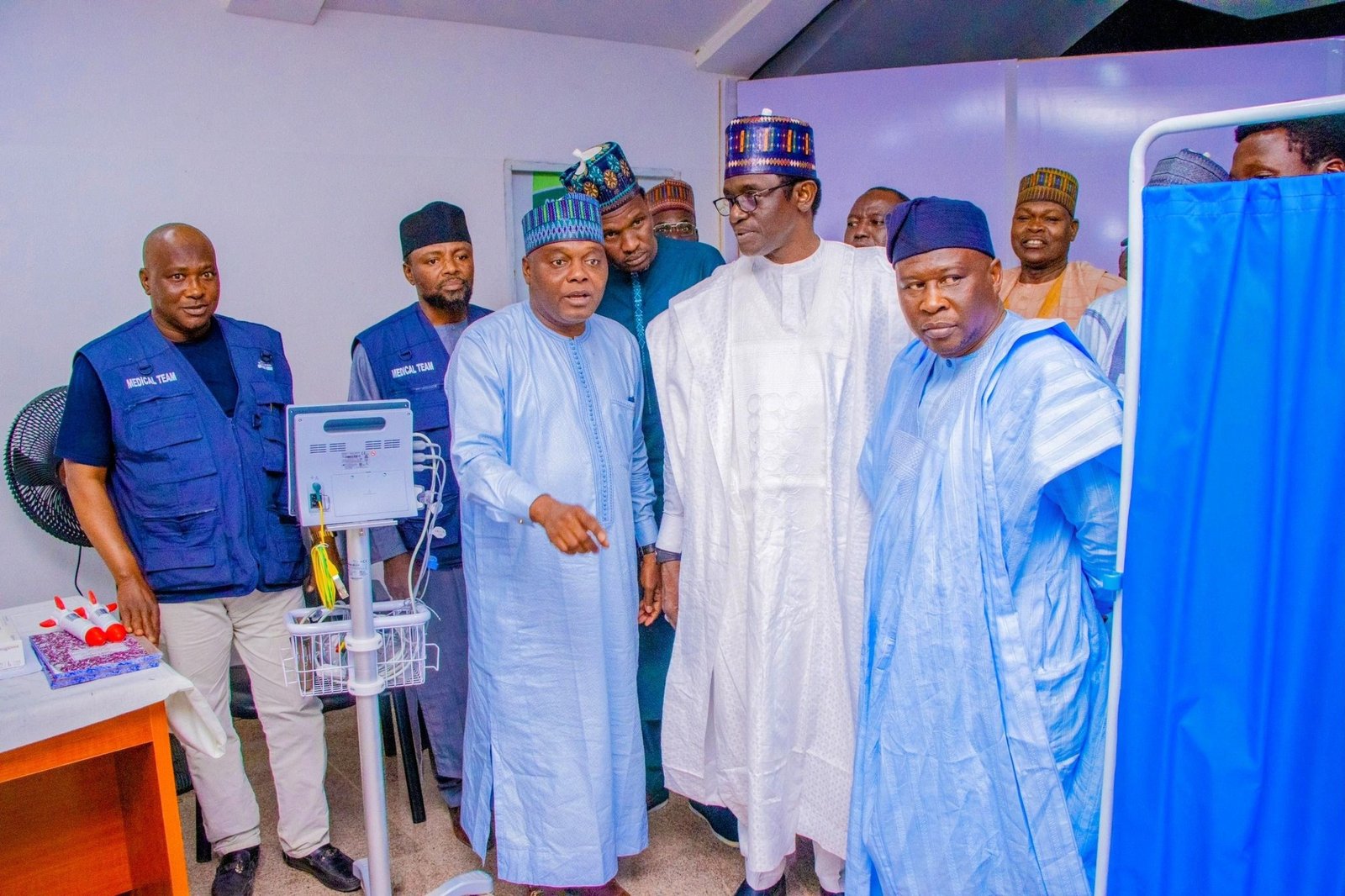 PHOTO NEWS: Gov. Buni meet V. P.Shettima Ahead of tomorrow's Lake Chad Basin Governors' Forum Meeting