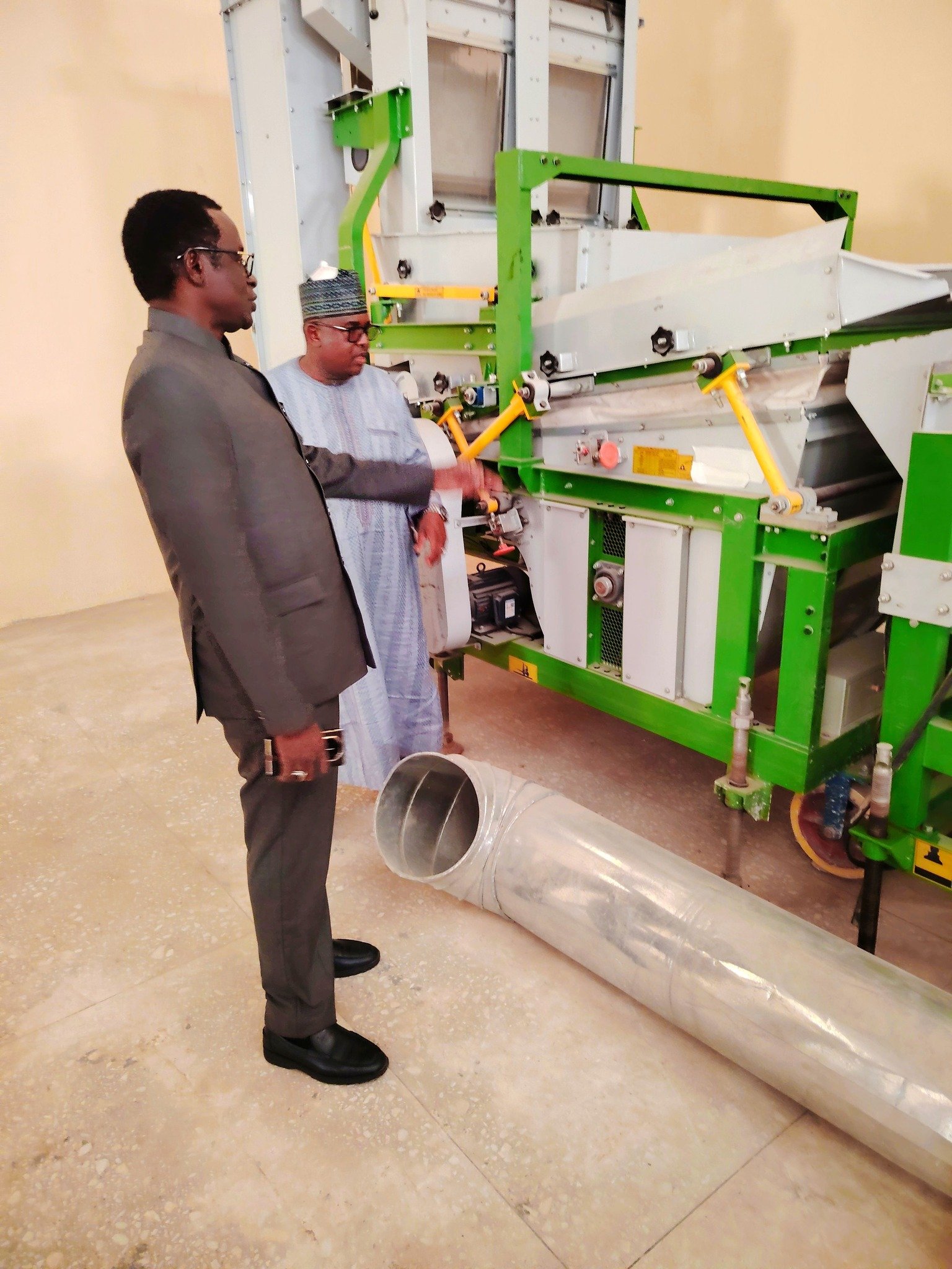 Gov. Buni Inspects Damaturu Sesame seeds Processing Plant
