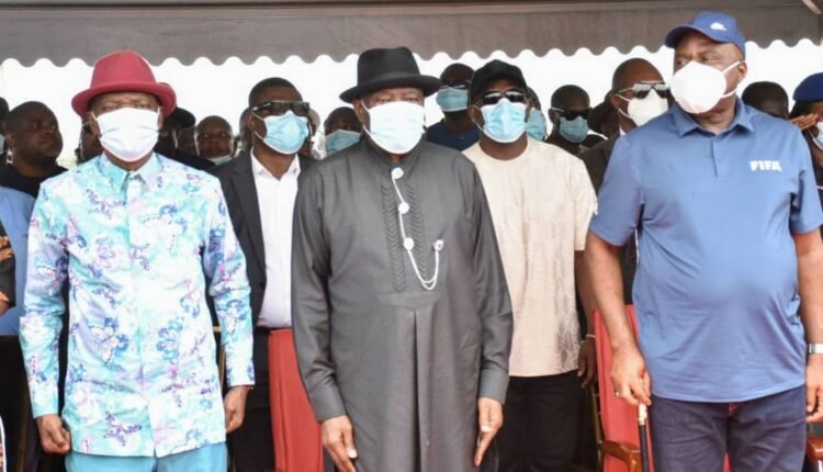 Jonathan flags off new Bayelsa stadium project