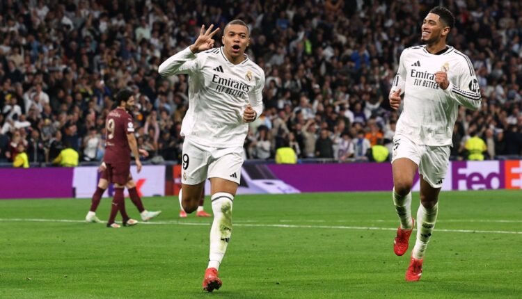 Mbappe hat-trick help Real Madrid sink Manchester City
